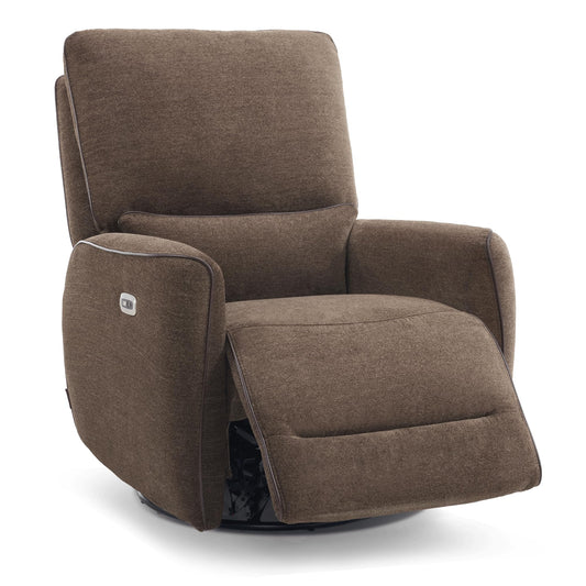 MCombo swivel glider power recliner chair, electric rocking function, USB ports, nursery & living room use.